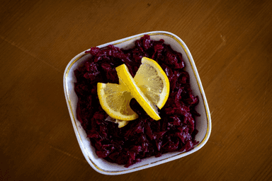 Salată de sfeclă roșie coaptă