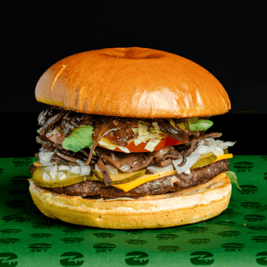 Onion & Mushroom Cheeseburger